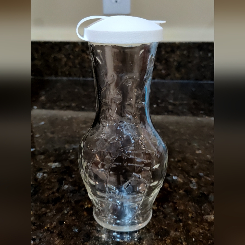 GOOD SEASONS CRUET GLASS SALAD DRESSING SHAKER BOTTLE W/ POUR LID